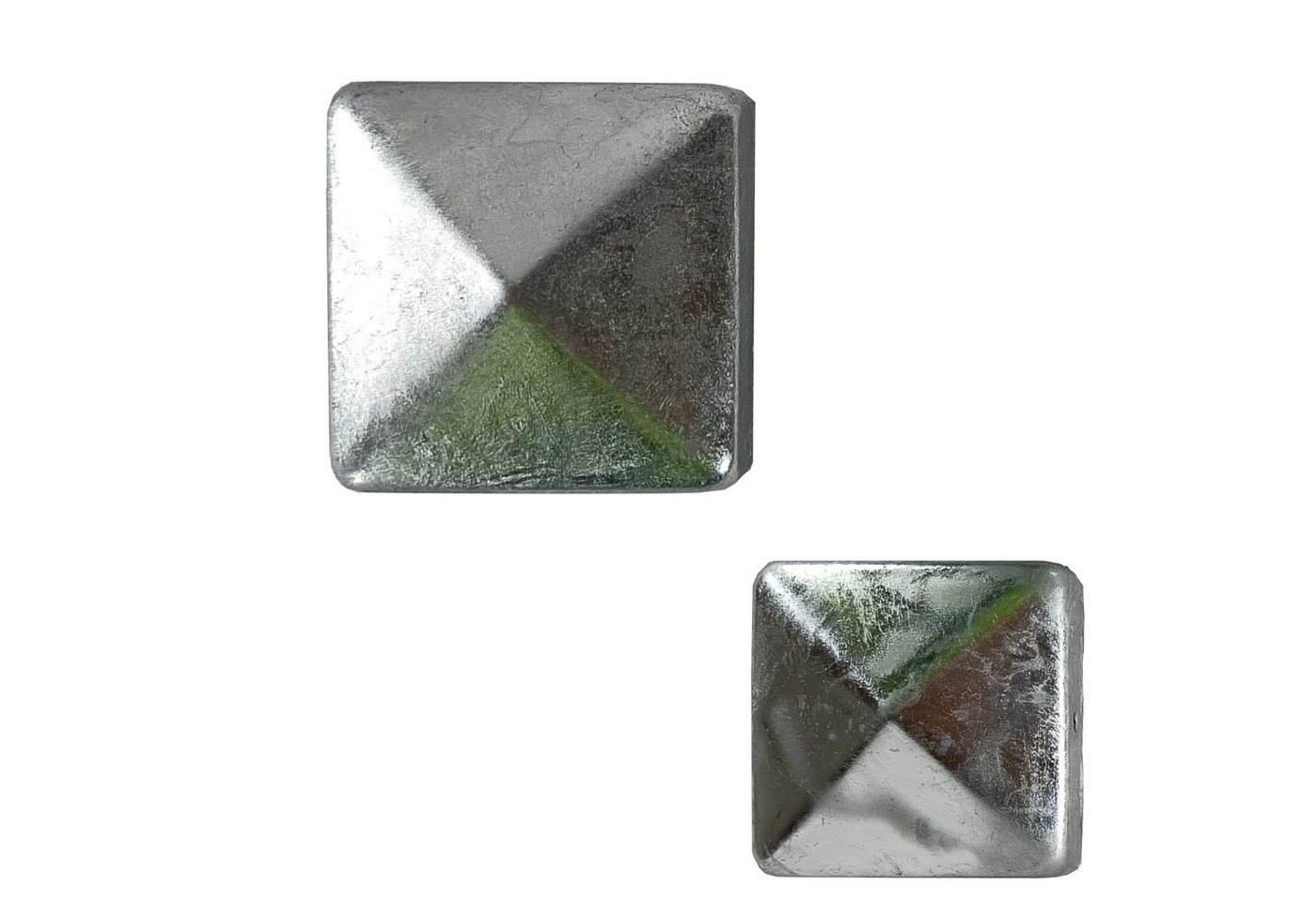 BooGardi Pfostenkappe Zaunkappen verzinkt (10 St., 7x7cm), Schutzkappe Holzpfosten Pyramide Pfostenabdeckung von BooGardi