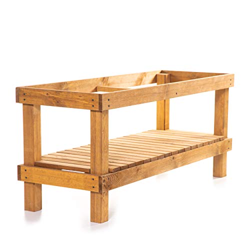 BooGardi Unterbau für XXL Pflanzkasten 120 cm · passend für alle 5 Größen · Unterbausatz zum Hochbeet · Blumenkasten Untergestell BooGardi Unterbau für XXL Pflanzkasten 120 cm · passend für alle 5 Größen · Unterbausatz zum Hochbeet · Blumenkasten Untergestell von BooGardi