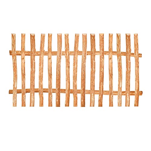 BooGardi Zaunelement Haselnuss · 144 Größen · 50 x 100 cm (7-9 cm) · Staketenzaun Bausatz für Lattenzaun/Bretterzaun · Gartenzaun Holzzaun von BooGardi
