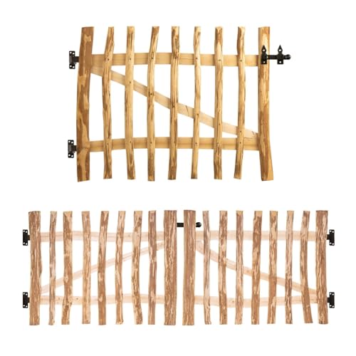 BooGardi Gartentor Holz Bausatz · 168 Größen bis 3m · Breite 180 cm Höhe 80 cm Lattenabstand 7-9 cm · Staketentor Haselnuss · Doppeltor · Gartentür BooGardi Gartentor Holz Bausatz · 168 Größen bis 3m · Breite 180 cm Höhe 80 cm Lattenabstand 7-9 cm · Staketentor Haselnuss · Doppeltor · Gartentür von BooGardi