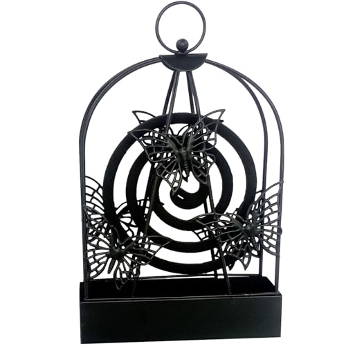 Mückenspirale Halter, Mosquito Coil Holder, Räucherspiralen Halter, Moskito Spulenhalter, Moskito Spulenhalter, Vogelkäfig Mückenspirale Halter mit Griff, Mosquito Coil Halter für Haus Camping Garten von Booaee