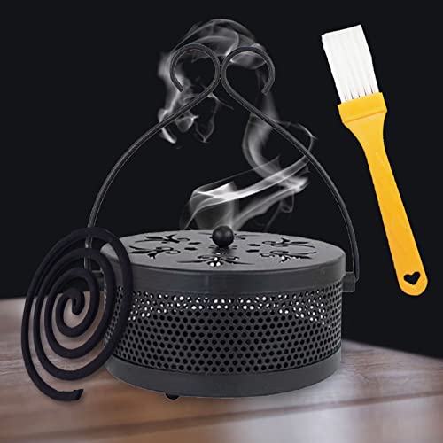 Räucherstäbchenhalter Mosquito Coil Halter, Räucherspiralen Halter Mückenspirale Halter, Klassischer Metall Räucherstäbchenhalter Tragbar Räucher Halterung, für Indoor Outdoor Camping Yoga von Booaee