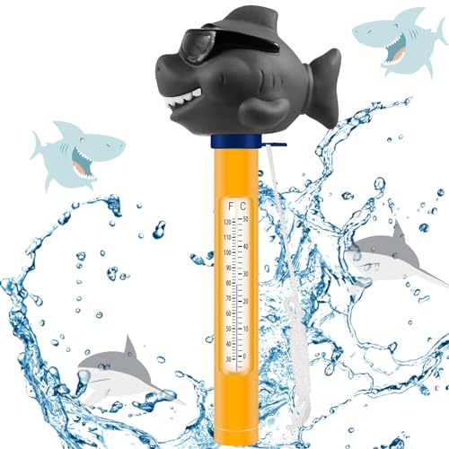 Thermometer Pool, Schwimmende Pool Wassertemperatur Thermometer Leicht Ablesbar Schwimmende Schwimmend String Bruchfest Wasserthermometer Schwimmbadthermometer, Temperatur Thermometer für Aquarien (A) von Booaee