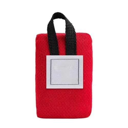 BooeDareno Mini-Taschen-Picknickdecke, Outdoor-Taschendecke, kompakt, tragbar, Picknickmatte, wasserdichte Matte, leicht, Strandpolster, faltbar (rot) von BooeDareno