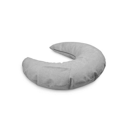 Bookiepad Lesekissen Classic grau mit Tasche, Füllung Polyester für bequemes Lesen, Cozy Reading, egal ob Wohnzimmer oder Schlafzimmer das perfekte Buchkissen von Bookiepad