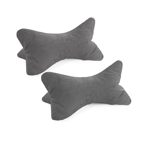 Bookiepad Leseknochen Cozy Home 2er Set, ergonomische Form für Nacken- oder Lendenstütze, Flexible Stütze für Bücher, E-Books oder Tablets (Anthrazit) von Bookiepad
