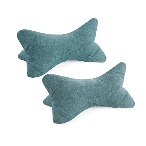 Bookiepad Leseknochen Cozy Home 2er Set, ergonomische Form für Nacken- oder Lendenstütze, Flexible Stütze für Bücher, E-Books oder Tablets (Petrol) von Bookiepad