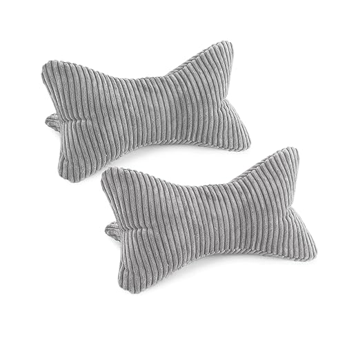 Bookiepad Leseknochen Cozy Shara 2er Set, ergonomische Form für Nacken- oder Lendenstütze, Flexible Stütze für Bücher, E-Books oder Tablets (Grau) von Bookiepad