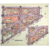 Original 1929 Karte Von Teilen E Crown Heights Brooklyn. Ralph Nach Hopkinson Aves Ny Ave Bis Sterling Pl. Plus Rochester, Buffalo von BooksMapsandStuff