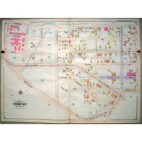 Riesige Antike Karte Von Bronx Ny - E 141 Bis 149Th St, Robbins Zu Prospect. Gedruckt Im Jahr 1900 Hyde & Co. Garantiertes Original von BooksMapsandStuff