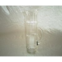 Crystal Clear Bambus Form Glas Krug Mit Appliziert Griff 12 5/8 Zoll Groß von BooksShop