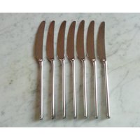 Kate Spade Lenox Malmo Edelstahl 9 1/4 Zoll Set Von 7 Solid Handle Dinner Messer von BooksShop