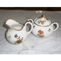 Manja H Heinz Bavaria 1933 Evenston Ill Floral Creamer & Zuckerdose Set Manja H Heinz Bavaria 1933 Evenston Ill Floral Creamer & Zuckerdose Set von BooksShop