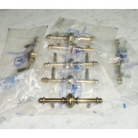 Set Von 7 Möbelgriffen Vintage Bollhoff Mexico Schiebegriffe Aus Messing von BooksShop