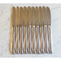 Twin Star Oneida Community Stainless 8 1/2 Zoll Set Mit 10 Hohlgriff-Menümessern von BooksShop