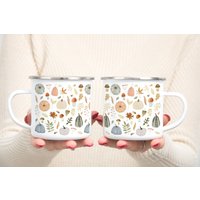 Tasse Kürbis Herbst Farmhouse Geschirr - Cottagecore Pumpkin Mug Kaffeetasse Vintage Stil Coffee Autumn Liebhaber Geschenk von BooksandBotany