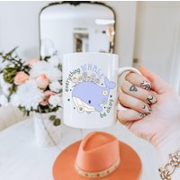 Tasse Wal Mental Health Selbstliebe - Inspirierendes Geschenk Emailletasse Motivation Alles Wird Gut von BooksandBotany