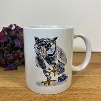 Eulentasse, Tasse Mit Eule, Für Linkshänder Und Rechtshänder, Als Geschenk Ostern, Muttertag, Geburtstag Oder Einfach Dich Selbst von BooksundBilder