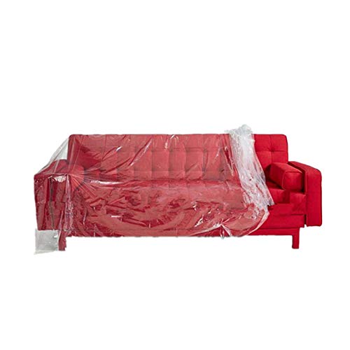 YapitHome Transparente Kunststoff Sofa Staubschutzhüllen Wasserfeste Sofabezug Sofa Protector Möbel Bett Sofa Couch Protector (2 * 3m) von YapitHome