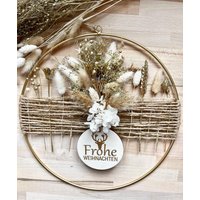 Advent, Flower-Hoop, Trockenblumenring, Metallring, Winter Weihnachten Frohe Advent, Flower-Hoop, Trockenblumenring, Metallring, Winter Weihnachten Frohe von BoomaFlowers22