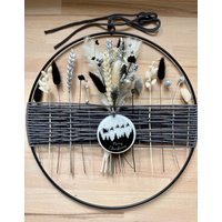 Advent, Flower-Hoop, Trockenblumenring, Metallring, Winter Weihnachten Merry Christmas Schwarz/Silber/Natur Advent, Flower-Hoop, Trockenblumenring, Metallring, Winter Weihnachten Merry Christmas Schwarz/Silber/Natur von BoomaFlowers22