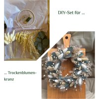 Diy-Set Für Trockenblumenkranz M. Metallring, Draht Und Aufhängemöglichkeit - Oder Bereits Gebundener Trockenblumenkranz Diy-Set Für Trockenblumenkranz M. Metallring, Draht Und Aufhängemöglichkeit - Oder Bereits Gebundener Trockenblumenkranz von BoomaFlowers22