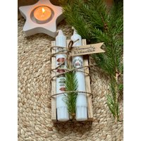 Geschenk-Set, 2Er Set Stabkerzen, Weihnachten, Tischdeko, Advent Geschenk-Set, 2Er Set Stabkerzen, Weihnachten, Tischdeko, Advent von BoomaFlowers22