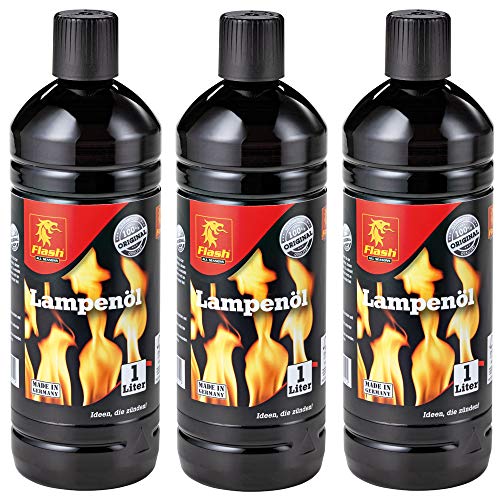 Boomex Flash Lampenöl Gartenfackel neutral klar Petroleumlampe Öllampe Laterne 1-24 Liter, Menge:3 L von Boomex