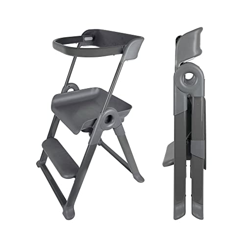 Boon Pivot Toddler Tower - Folding Step Stool for Kids - 21.75 L x 22.75 W x 34.75 H - Montessori Toddler Kitchen Stool Helper - Ages 18 Months to 4 Years von Boon