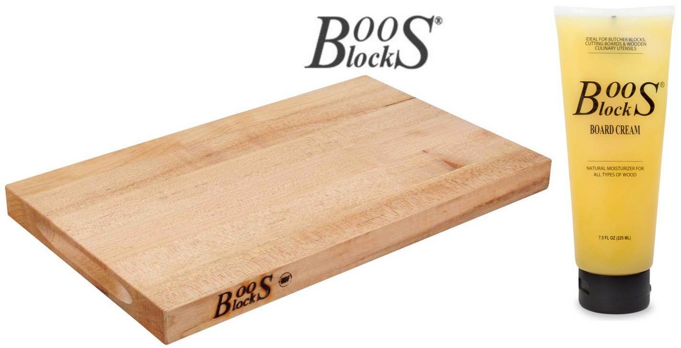 Boos Blocks Schneidebrett BOOS Blocks PROCHEFLITE Schneidebrett Ahorn 40x25x2,5 cm + Creme #BB08 von Boos Blocks