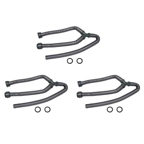 Booso 3Stück 3.3Ft Waschmaschine PVC Y Geformte Entwaesserung Unterlegscheibe Rohrverbinder von Booso