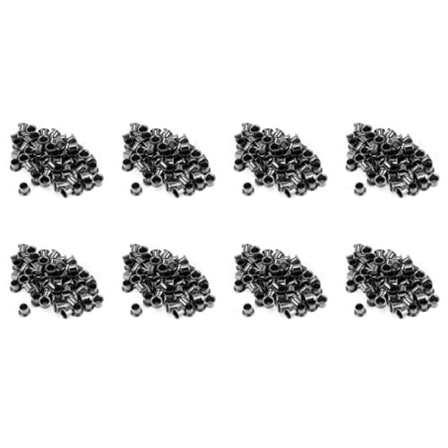 Booso 400 StüCke ÖSen für DIY Kydex Scheide 7 mm Niet Handwerkzeug Teile ÖSe Locher Werkzeug Kit von Booso