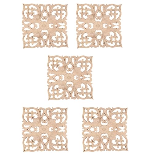 Booso 5X Hölzerne Abziehbild Versorgung im Europaeischen Stil Applique Echtholz Schnitzen Zubehör und Einzelhandel. Holzschnitzerei 20x20x1Cm Booso 5X Hölzerne Abziehbild Versorgung im Europaeischen Stil Applique Echtholz Schnitzen Zubehör und Einzelhandel. Holzschnitzerei 20x20x1Cm von Booso