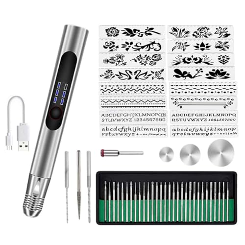 Booso Gravierstift, Customizer-Gravierstift, Gravierstift für Alle Materialien, Kabelloses Gravierstift-Set, Gravierwerkzeug-Set A Booso Gravierstift, Customizer-Gravierstift, Gravierstift für Alle Materialien, Kabelloses Gravierstift-Set, Gravierwerkzeug-Set A von Booso