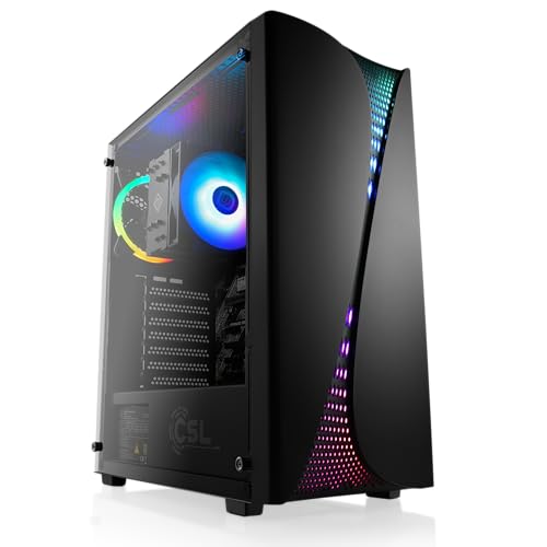 Boost Boxx Gaming PC mit Windows 11 Home, AMD Ryzen 5 9600X 6X 3900 MHz, 1000 GB M.2 SSD, 32 GB DDR5-RAM, AMD Radeon Graphics, Gigabyte Mainboard, USB 3.2, M11600H von Boost Boxx