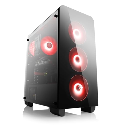 Boost Boxx Gaming PC mit Windows 11 Home, Intel Core i7-14700F 8X 2100 MHz, 1000 GB M.2 SSD, 16 GB DDR5-RAM, GeForce RTX 4060, Gigabyte Mainboard, USB 3.2, M10960H von Boost Boxx