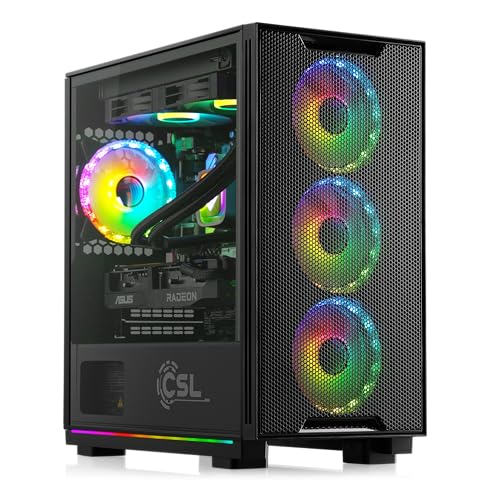 Gaming PC mit AMD Ryzen 7 7800X3D 8x4200 MHz, 1000 GB M.2 SSD, 16 GB DDR5-RAM, AMD Radeon RX 7600, ASUS Mainboard, HDMI, DisplayPort, USB 3.2, Basic M10530 von Boost Boxx