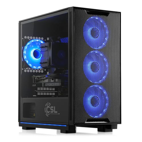 Gaming PC mit Windows 11 Home, Intel Core i5-14400F 6X 2500 MHz, 1000 GB M.2 SSD, 16 GB DDR4-RAM, NVIDIA GeForce RTX 3050, MSI Mainboard, USB 3.2, M10810H von Boost Boxx