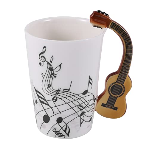 Kreative Neuheit Gitarre Keramik Tasse frei Kaffee Milch Tee Tasse Persoenlichkeit Becher einzigartige Musikinstrument Geschenk Tasse von Bopfimer