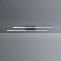 Bopp Delta LED Smart Home Deckenleuchte Länge: 117 cm, schwarz eloxiert von Bopp