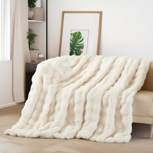 Boqingzhu Kuscheldecke Creme Weiß 150×200cm Flauschig Warm Weich Dick Sofadecke Couchdecke Wohnzimmer Decke Plüschdecke Boqingzhu Kuscheldecke Creme Weiß 150×200cm Flauschig Warm Weich Dick Sofadecke Couchdecke Wohnzimmer Decke Plüschdecke von Boqingzhu