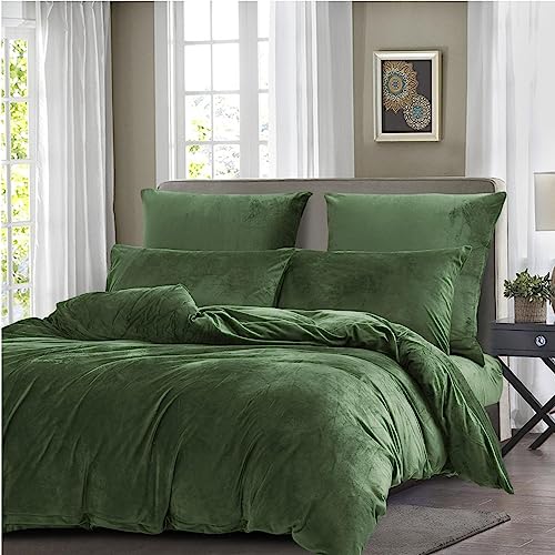 Boqingzhu Plüsch Bettwäsche 220×240cm Biber Grün Salbeigrün Flanell Winter Warm Kuschelig Flauschig Bettwäsche Teddy Fleece Samt Cashmere Touch Bettbezug 220×240cm mit Reißverschluss Boqingzhu Plüsch Bettwäsche 220×240cm Biber Grün Salbeigrün Flanell Winter Warm Kuschelig Flauschig Bettwäsche Teddy Fleece Samt Cashmere Touch Bettbezug 220×240cm mit Reißverschluss von Boqingzhu