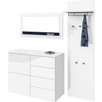borchardt Möbel Garderoben-Set, (3 St.), Drucköffner (Push-To-Open), höhenverstellbare Einlegeböden von Borchardt Möbel