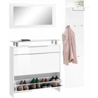 borchardt Möbel Garderoben-Set "Oliva", (3-tlg.), mit hängendem Schuhschrank, Paneel und Spiegel von Borchardt Möbel