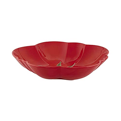 Bordallo Pinheiro Salatschüssel Tomate 34 cm Terrakotta Handbemalt Rot Art Deco 101.4 Unzen von Bordallo Pinheiro