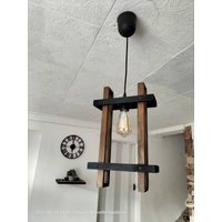 Palette Designer-Pendelleuchte Aus Holz von Bordeauxartnature