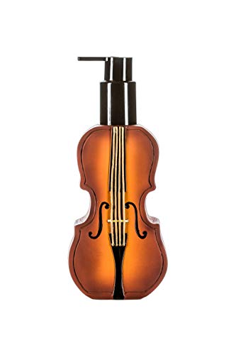 Borders Unlimited Braune Violine Musiklotion/Seifenspender, Harz, Mehrfarbig von Borders Unlimited