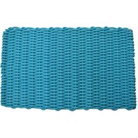 Aqua - Handgewebte Seil Türmatte Teppich Veteran Made von BoredParacord