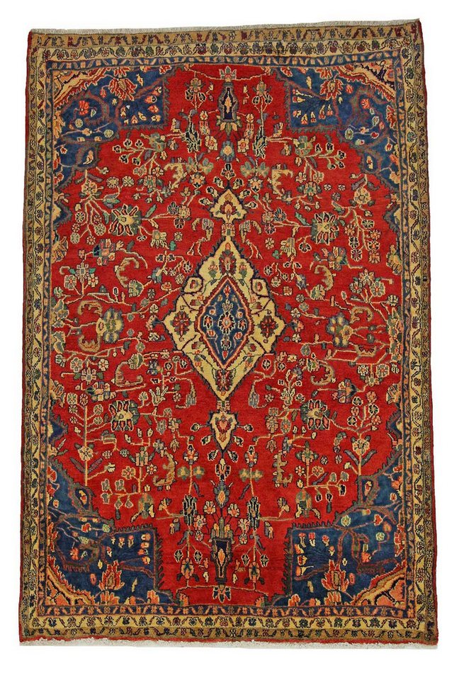 Borento Orientteppich Perserteppich Hamadan 208 x 140 cm, rechteckig, Handgeknüpft Borento Orientteppich Perserteppich Hamadan 208 x 140 cm, rechteckig, Handgeknüpft von Borento