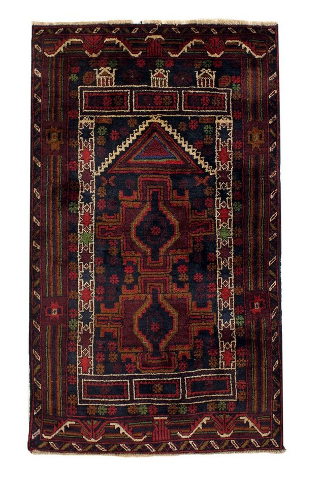 Orientteppich Perserteppich Belutsch 130 x 85 cm, Borento, rechteckig, Höhe: 5 mm, Handgeknüpft von Borento